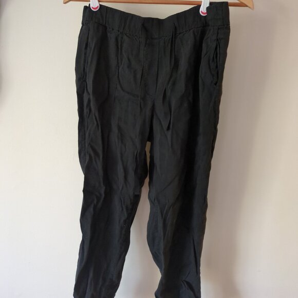wide leg crop pant - linen blend - Picture 1 of 1